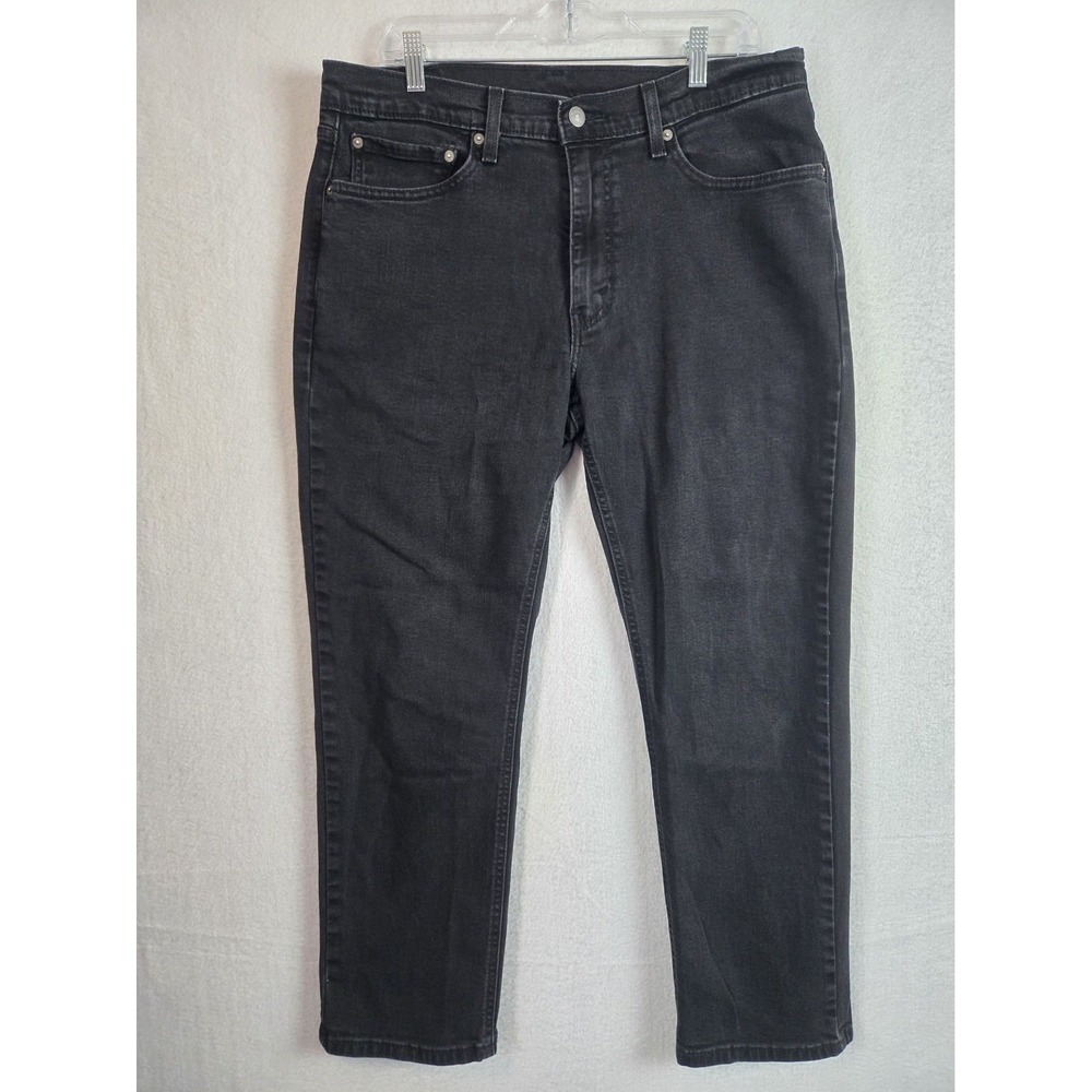 Levis 541 Mens Jeans 36‎ x 30 Black Denim Stretch Cotton Inseam 27